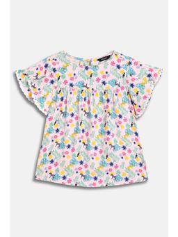 Allen Solly - Girls Pink Printed Top