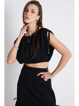 French Theory - Loose Fit Co-Ord Set Top - Black