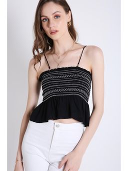 French Theory - Contrast Sheered Top - Black