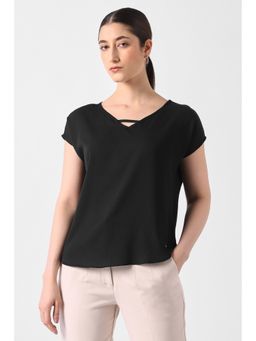 Van Heusen - Women Black Solid Top