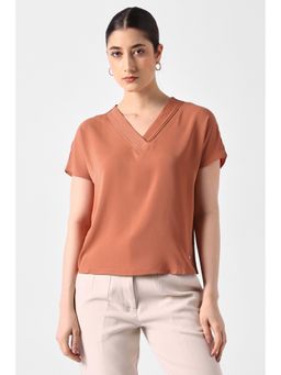 Van Heusen - Women Orange Solid Top