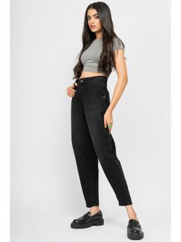 FREAKINS - Charcoal Black Slouchy Jeans