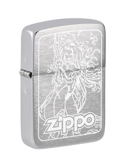 Zippo - Women 1941 Replica Brushed Chrome Design Windproof Pocket Lighter