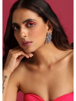 SWABHIMANN - Florence Purple Zirconia Dangler Earrings