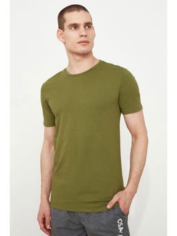 Trendyol - Man Olive T-Shirt