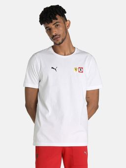 Puma - Ferrari Race Colored Big Shield Men White T-shirt