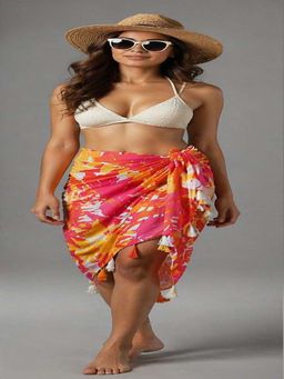 Mod & Shy - Women Multi-Color Solid Wrap Around Swim Coverup
