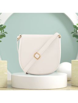 Fastrack - Pearl White Casual Sling Bag for Women