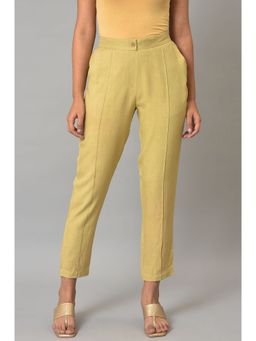Aurelia - Olive Straight Fit Trouser Pants