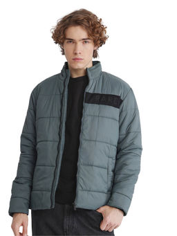 Rare Rabbit - Bront Dusky Green Hd Print Regular Fit Jacket