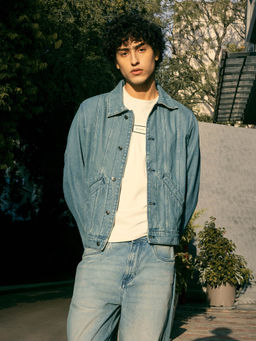 Rare Rabbit - Gausst Blue Plain Regular Fit Jacket