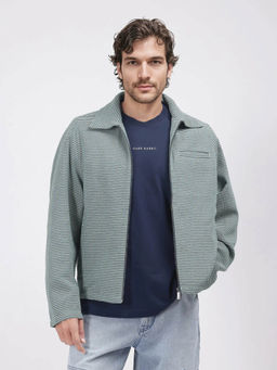 Rare Rabbit - Pexrul Green Checked Relaxed Fit Jacket