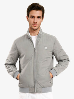 Rare Rabbit - Royban-2 Grey Plain Regular Fit Reversible Jacket