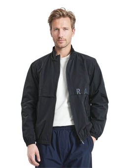 Rare Rabbit - Soweto Black Solid Relaxed Fit Jacket