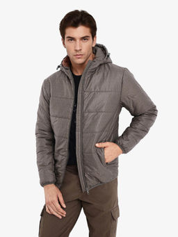 Rare Rabbit - Vasto Khaki Monogram Print Regular Fit Jacket