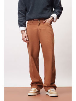 FREAKINS - Men Brown Solid Straight Fit Jeans