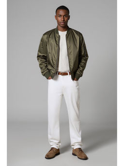 FREAKINS - Men White Solid Loose Fit Jeans