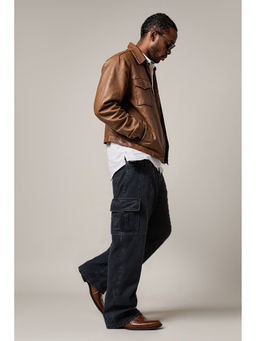 FREAKINS - Men Black Solid Loose Fit Jeans