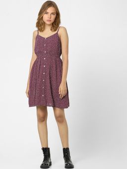 ONLY - Women Printed Purple Dress