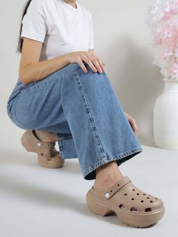 Truffle Collection - Brown Solid Clogs