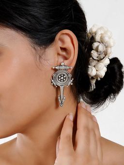 Teejh - Snehal Silver Oxidised Earrings