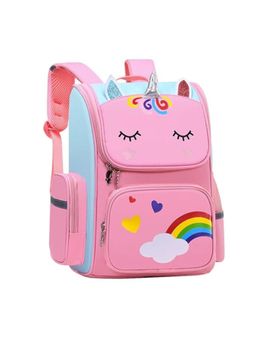 Storite - Girls Unicorn School Bags - Pink (L)