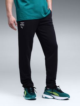 Puma - Aston Martin F1 Essentials Men Side Pocket Black Trackpant