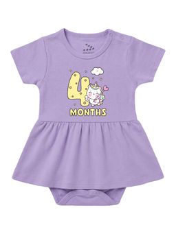 Zeezeezoo - 4 Months Birthday Unicorn Theme Dress