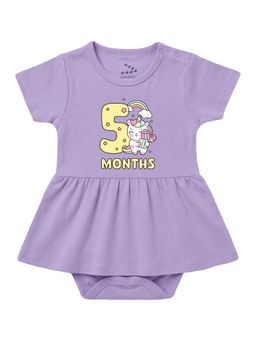 Zeezeezoo - 5 Months Birthday Unicorn Theme Dress