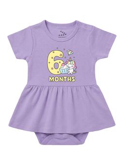 Zeezeezoo - 6 Months Birthday Unicorn Theme Dress