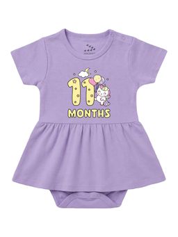 Zeezeezoo - 11 Months Birthday Unicorn Theme Dress