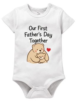 Zeezeezoo - Our First Father's Day Together Baby Onesies