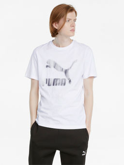 Puma - Classics Logo Mens White T-Shirt