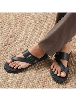 U.S. POLO ASSN. - Angus Black Stylish Sandals for Men