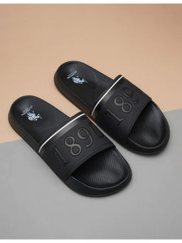 U.S. POLO ASSN. - Black Kohana Stylish Sliders for Men