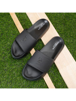 U.S. POLO ASSN. - Black Roan Stylish Sliders for Men