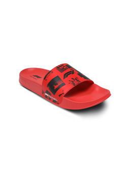 Puma - Unisex Red Formula 1 Leadcat 2.0 Logo Beach Sliders