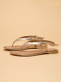 ERIDANI - Women Gold Sandals
