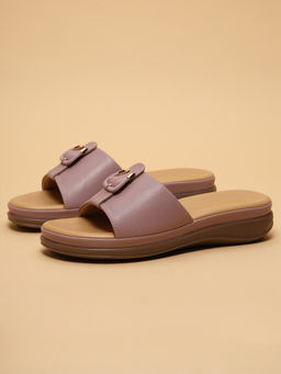 ERIDANI - Women Purple Martha Slip-on Sandals