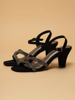 ERIDANI - Women Black Nihira Block Heels