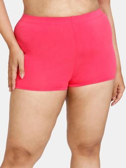 Zivame - Medium Rise Full Coverage Boyshort Panty Rose Pink