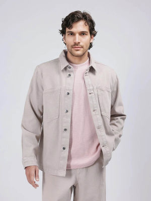 Buy Rare Rabbit Tycho Beige Plain Oversized Fit Jacket (XS) Online