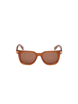 Ermenegildo Zegna - Brown Acetate Full Rim Square Men Frame (EZ0248 50 45E) (50)