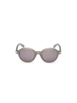 Ermenegildo Zegna - Grey Acetate Full Rim Round Men Frame (EZ0253 50 20A) (50)