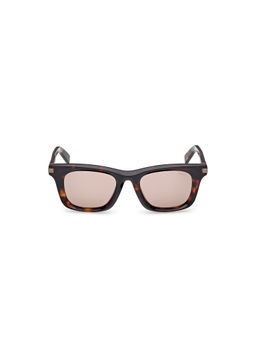 Ermenegildo Zegna - Brown Acetate Full Rim Rectangle Men Frame (EZ0270 52 55E) (52)