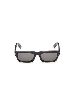 Ermenegildo Zegna - Grey Acetate Full Rim Rectangle Men Frame (EZ0282 56 20D) (56)