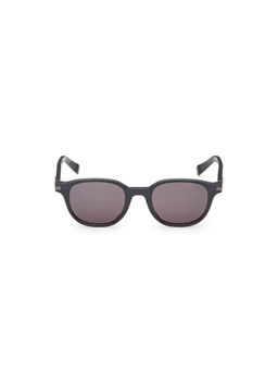 Ermenegildo Zegna - Grey Acetate Full Rim Round Men Frame (EZ0285 50 20A) (50)