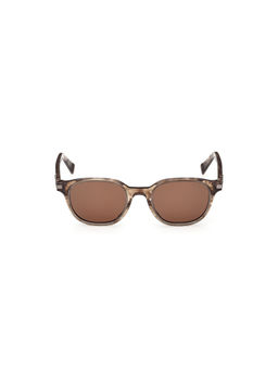 Ermenegildo Zegna - Brown Acetate Full Rim Round Men Frame (EZ0285 50 50E) (50)