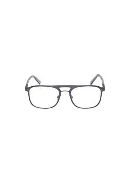 Ermenegildo Zegna - Grey Metal Full Rim Square Men Frame (EZ5308 55 009) (55)