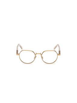 Ermenegildo Zegna - Gold Metal Full Rim Round Men Frame (EZ5324 50 035) (50)